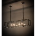 thumbnail image 1 of Meyda 163584 54 in. Quadrato Oblong Pendant, Chrome & Clear Glass, 1 of 1