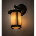thumbnail image 1 of Meyda 168996 6 in. Fulton Prime Solid Mount Wall Sconce, Bai Black Tex, 1 of 3