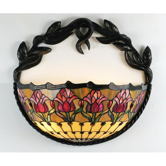 17"W Colonial Tulip Wall Sconce