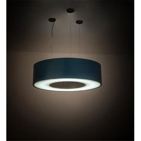 Meyda 170695 36 in. Cilindro Hickory Pendant - Nickel
