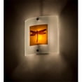 thumbnail image 1 of Meyda 170880 11 in. Metro Fusion Dragonfly Wall Sconce, Clear & Amber & Amber Dragonfly, 1 of 4