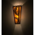 thumbnail image 1 of Meyda 173307 5 in. Leaping Trout Wall Sconce, Timeless Bronze & Amber Mica, 1 of 5