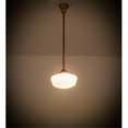thumbnail image 1 of Meyda 179939 12 in. Revival Schoolhouse with Traditional Globe Pendant, White Raw Copper, 1 of 1