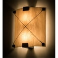 thumbnail image 1 of Meyda 180946 12 in. Maxton Ada Wall Sconce, Coffee Bean & Faux Alabaster, 1 of 1