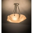 thumbnail image 1 of Meyda 184487 20 in. Metro Rainwater Semi-Flushmount, Antique Nickel, 1 of 1