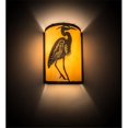 thumbnail image 1 of Meyda 188604 8 in. Heron Wall Sconce - Antique Copper, 1 of 3