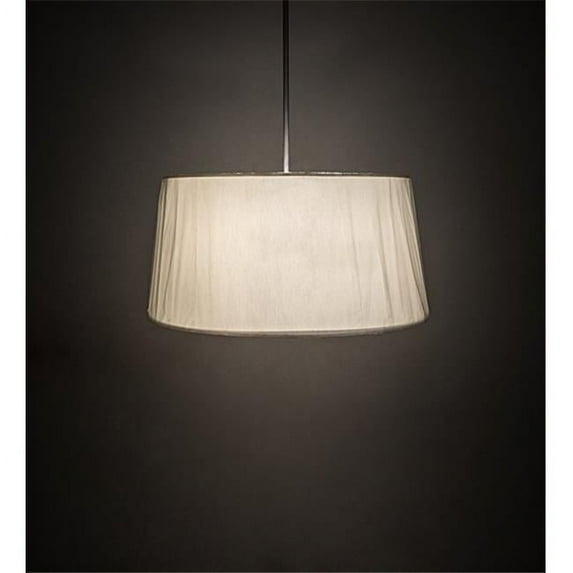 Meyda 188640 32 in. Cilindro Tapered Pendant - Brushed Nickel