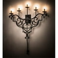 thumbnail image 1 of Meyda 189167 36 in. Fleur De Lys Wall Sconce - Black, 1 of 1
