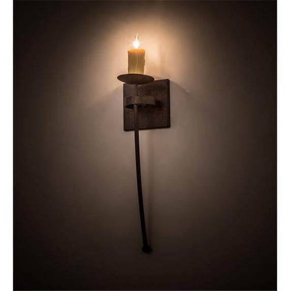 Meyda 191937 6 in. Bechar Wall Sconce - Rusty Nail
