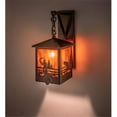 thumbnail image 1 of Meyda 199539 8 in. Fly Fisherman Personalized Hanging Wall Sconce - Copper Vein, 1 of 6