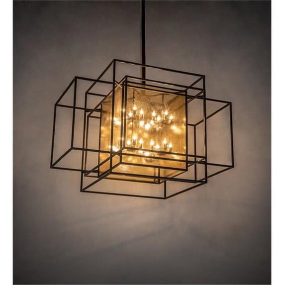 Meyda 202093 72 in. Kitzi Box Oblong Pendant - Timeless Bronze