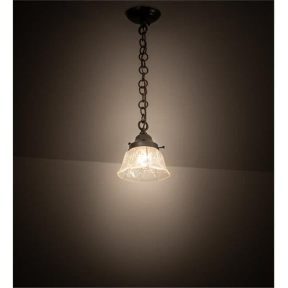 Meyda 203680 7.5 in. Revival Summer Wheat Mini Pendant - Craftsman Brown