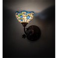 thumbnail image 1 of Meyda 225837 8 in. Wide Roseborder Wall Sconce, 1 of 5