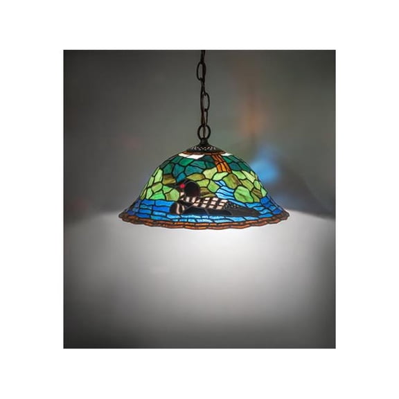 Meyda 267380 14 in. Wide Loon Pendant