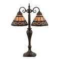 thumbnail image 1 of Meyda 147734 28 in. Ilona 2 Light Table Lamp, Mahagony Bronze, 1 of 5