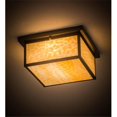 thumbnail image 1 of Meyda 4818 14 in. Square Hyde Park Prime Flushmount, Craftsman Brown Finish & Bronze Finish, 1 of 7