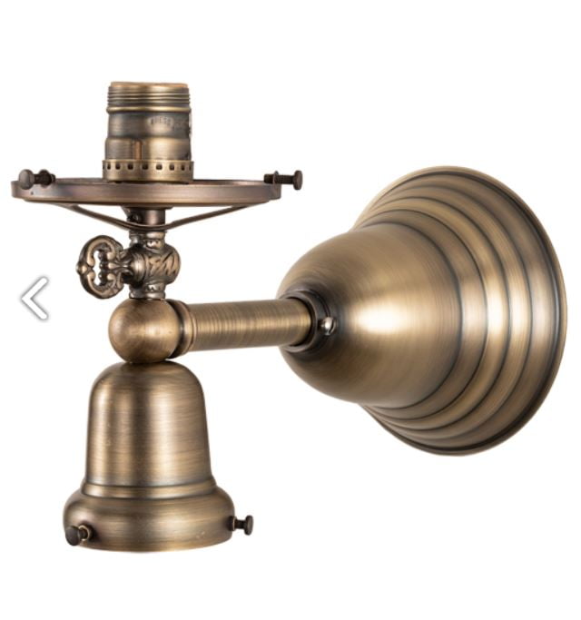 Revival Antique Brass Dual-Light Wall Sconce