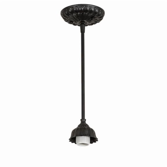 Meyda 267929 5 in. Wide Victorian Pendant Hardware - Textured Black