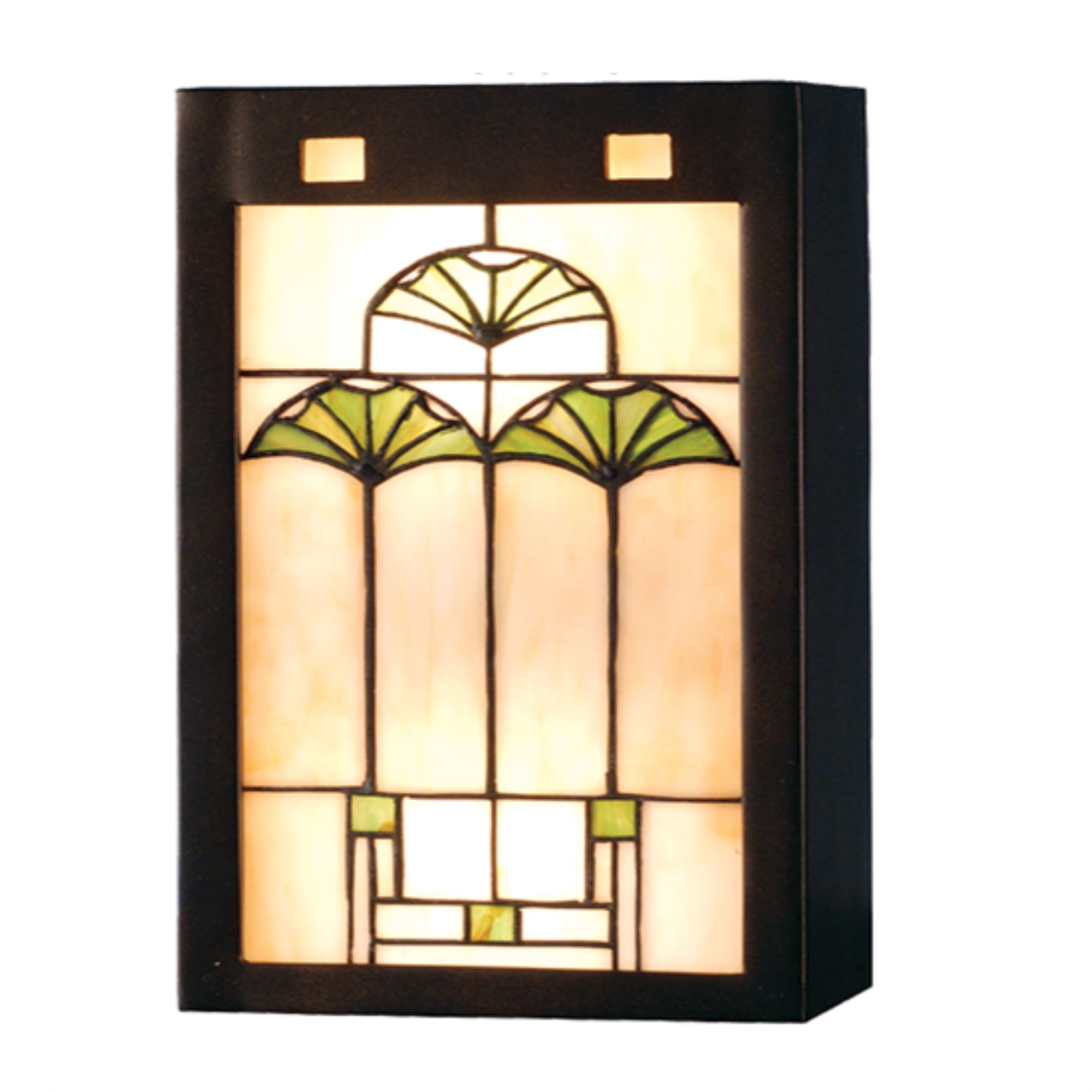 Mahogany Bronze 2-Light Arts and Crafts Wall Sconce