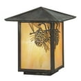 thumbnail image 1 of Meyda 73549 7 in. Winter Pine Post Mount - Verdigris Finish, 1 of 6