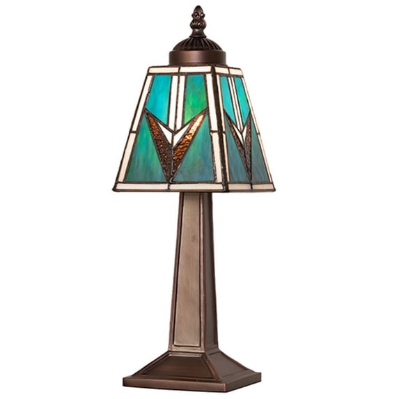Meyda Tiffany 262777 Valencia Mission 15" Tall Buffet Table Lamp - MultiColor