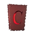 thumbnail image 1 of 12" Wide Personalized "C" Wall Sconce, 1 of 4