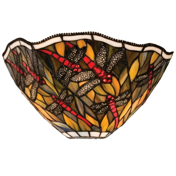 12"W Spiral Dragonfly Wall Sconce