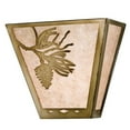 thumbnail image 1 of Meyda Lighting 13'W Balsam Pine Wall Sconce, Antique Copper/Silver Mica - 23905, 1 of 2