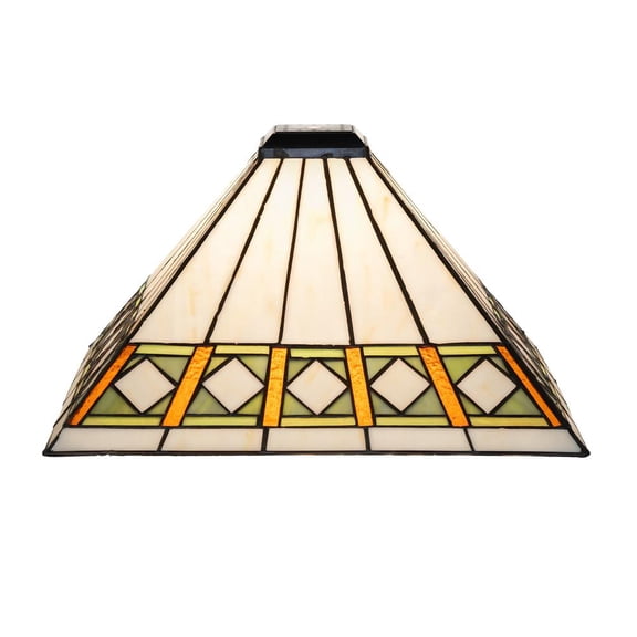 Meyda Lighting 14" Square Diamond Band Mission Shade