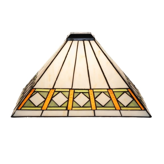 14" Square Diamond Band Mission Shade