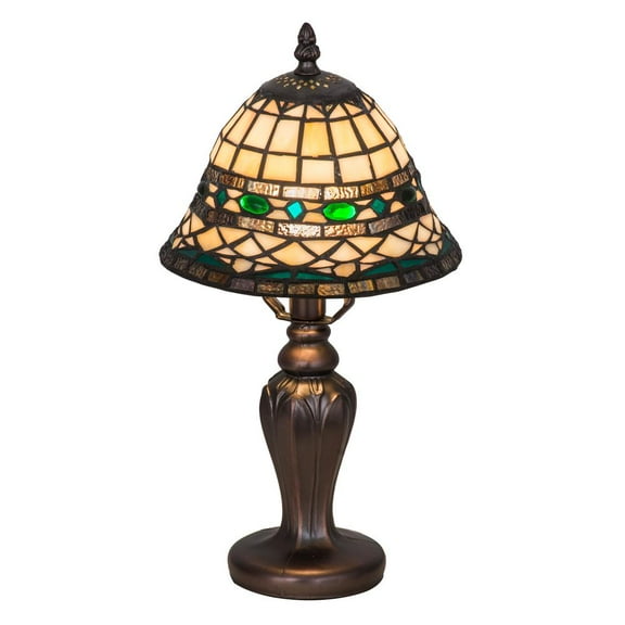 Meyda Lighting 15"H Tiffany Roman Mini Lamp