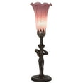 thumbnail image 1 of Meyda Lighting 15" High Lavender Tiffany Pond Lily Nouveau Lady Accent Lamp, 1 of 2