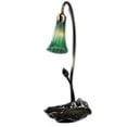 thumbnail image 1 of 16"H Green Pond Lily Accent Lamp, 1 of 1