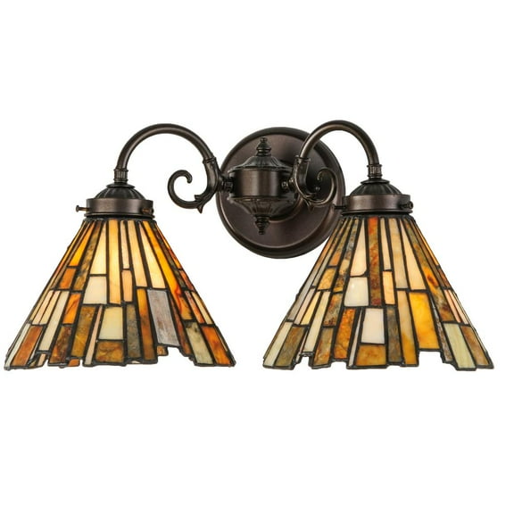 Meyda Lighting 17"W Delta Jadestone 2 LT Wall Sconce