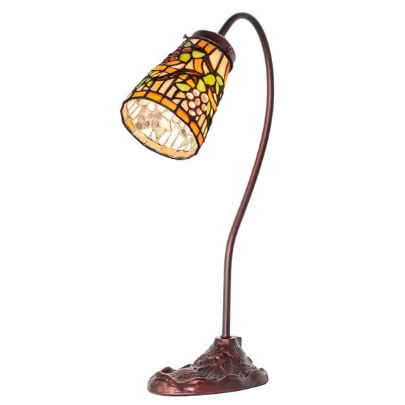 Meyda Lighting 18" High Jeweled Grape Gooseneck Accent Lamp
