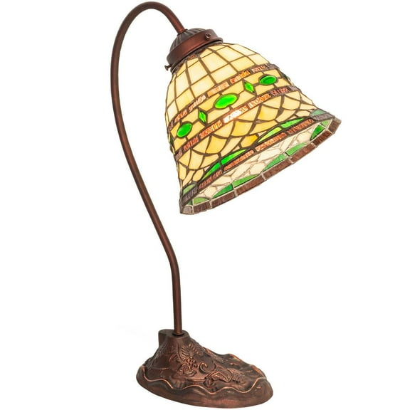 Meyda Lighting 18" Wide Tiffany Roman Desk Lamp