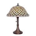 thumbnail image 1 of Meyda Tiffany 251312 Diamond And Jewel 18" Tall Buffet Table Lamp - MultiColor, 1 of 2