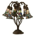thumbnail image 1 of Meyda Lighting 19" High Stained Glass Pond Lily 6 Light Table Lamp - 18.5 Wide, 1 of 1