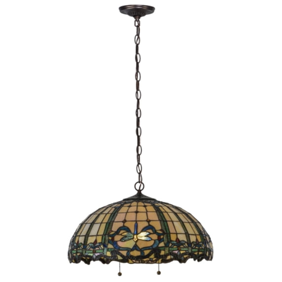 20"W Dragonfly Trellis Pendant