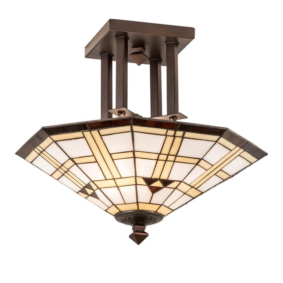 Meyda Lighting 20" Wide Arrowhead Mission Flushmount