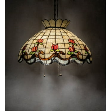 Meyda Lighting 20" Wide Roseborder Pendant