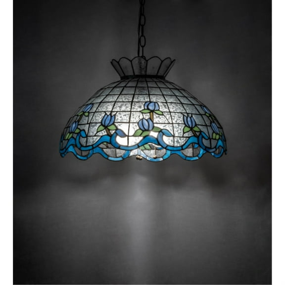 Meyda Lighting 20" Wide Roseborder Pendant