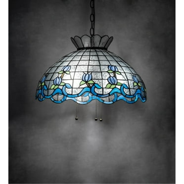 Meyda Lighting 20" Wide Roseborder Pendant