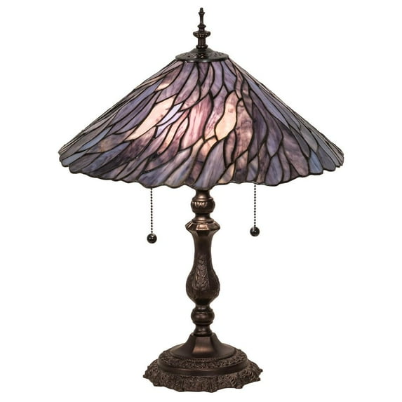 Meyda Lighting 21" High Willow Jadestone Table Lamp