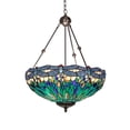 thumbnail image 1 of 22" Wide Tiffany Hanginghead Dragonfly Inverted Pendant, 1 of 7