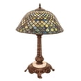 thumbnail image 1 of Meyda Tiffany 251959 Tiffany Fishscale 23" Tall Buffet Table Lamp - MultiColor, 1 of 2