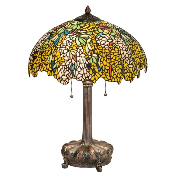Meyda Lighting 23" High Tiffany Laburnum Table Lamp - 16.5 Wide
