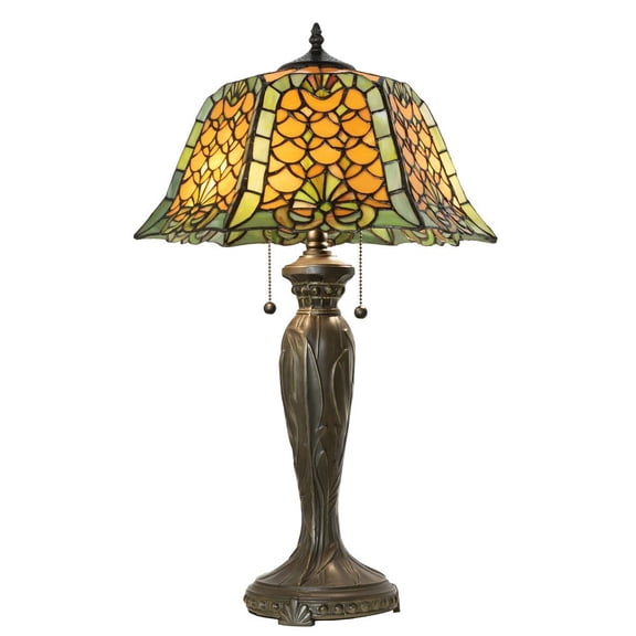 Meyda Lighting 26" High Duffner & Kimberly Shell & Diamond Table Lamp