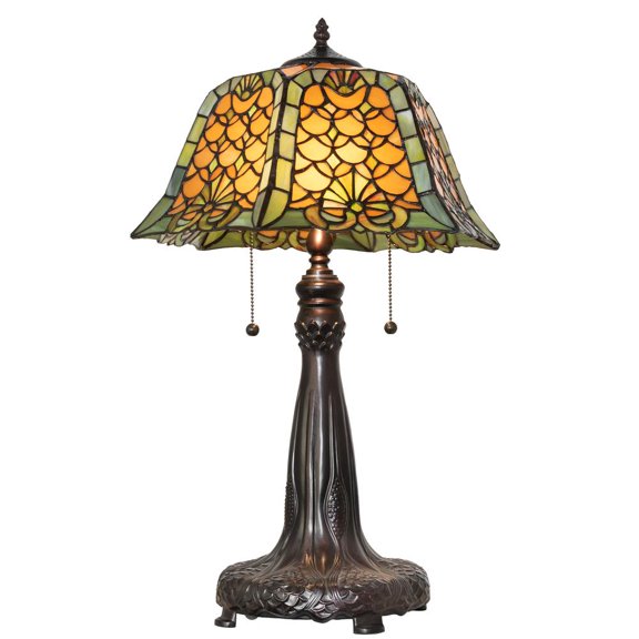 Meyda Lighting 26" High Duffner & Kimberly Shell & Diamond Table Lamp