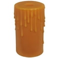 thumbnail image 1 of Meyda Lighting 3.5"W X 6"H Poly Resin Honey Amber Flat Top Candle Cover, 1 of 4